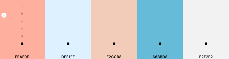 Colour scheme used for project